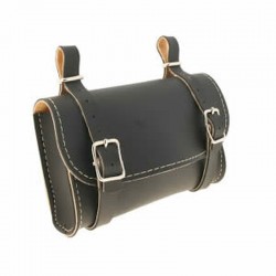 -Leather saddlebag